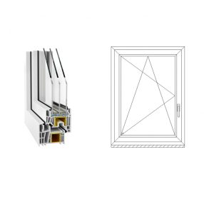 DECCO 83 MD EGYSZÁRNYAS BUKÓ-NYÍLÓ ABLAKOK