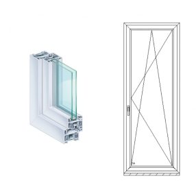 KÖMMERLING EGYSZÁRNYAS BUKÓ-NYÍLÓ TERASZAJTÓK ÁTMENŐZÁRRAL