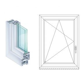 KÖMMERLING EGYSZÁRNYAS BUKÓ-NYÍLÓ ABLAKOK