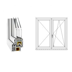 DECCO 83 MD KÉTSZÁRNYAS BUKÓ-NYÍLÓ+NYÍLÓ ABLAKOK